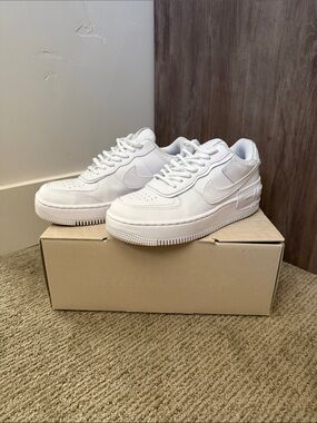 Nike Air Force 1 Shadow Triple White Women's Size 8 - Brand New